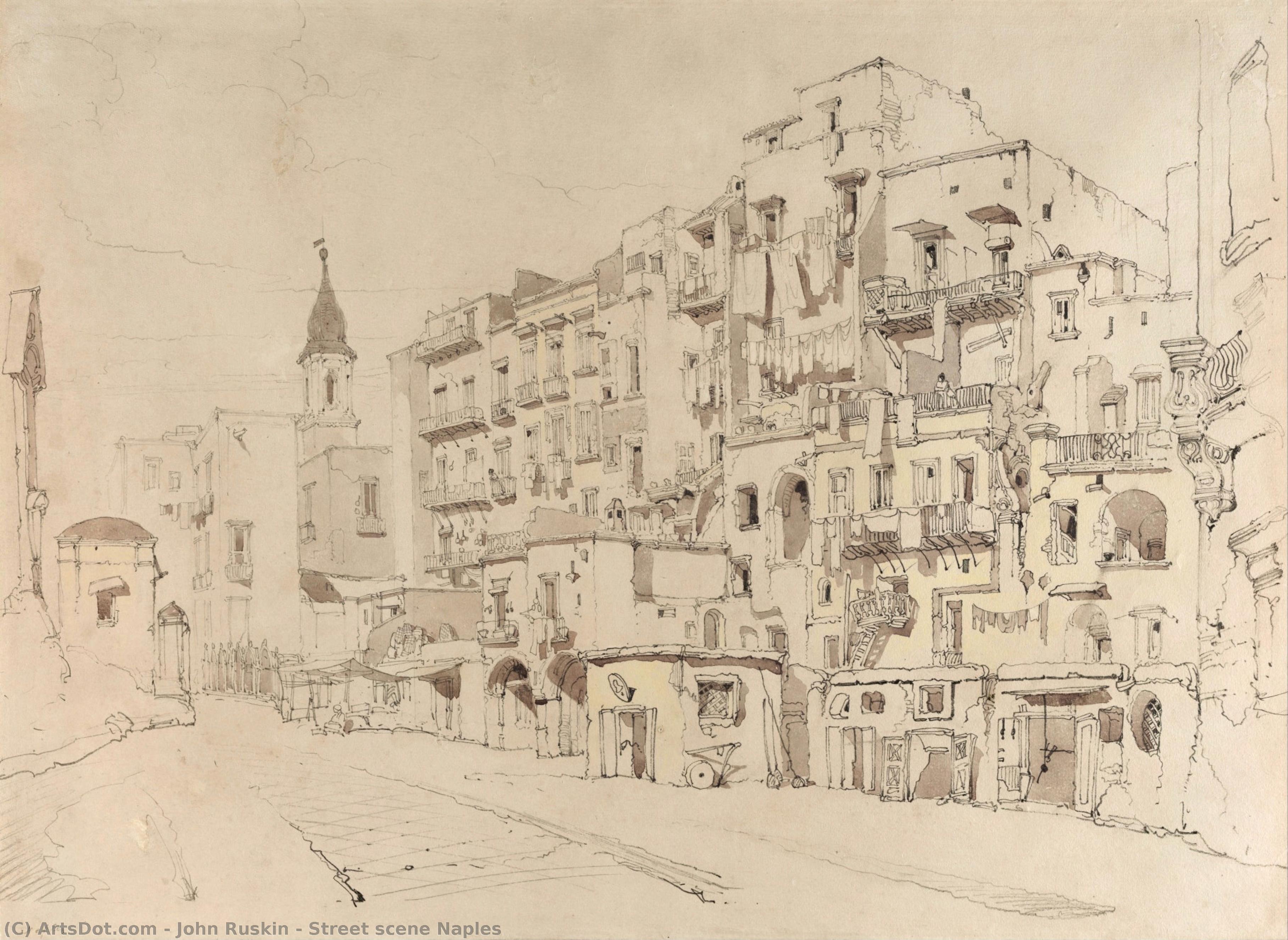 Street Scene Naples — John Ruskin