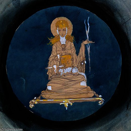 St. Agnes Roundel — Harry Clarke