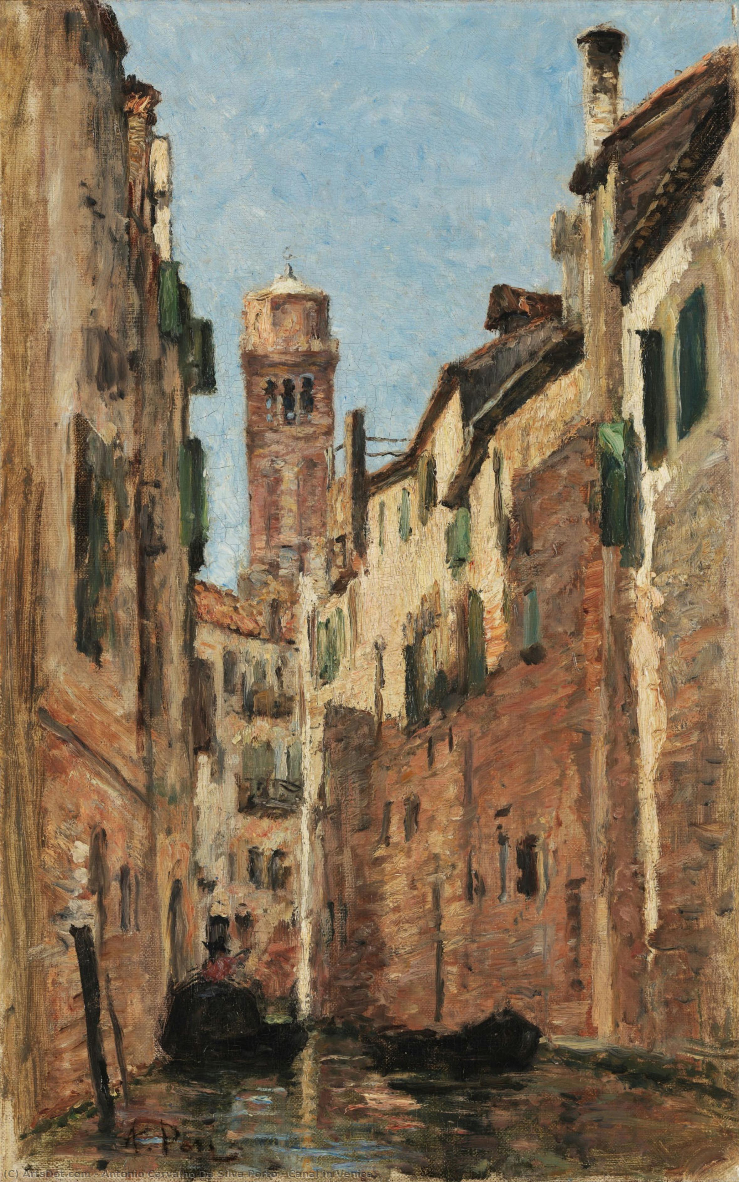 Canal In Venice — António Carvalho Da Silva Porto