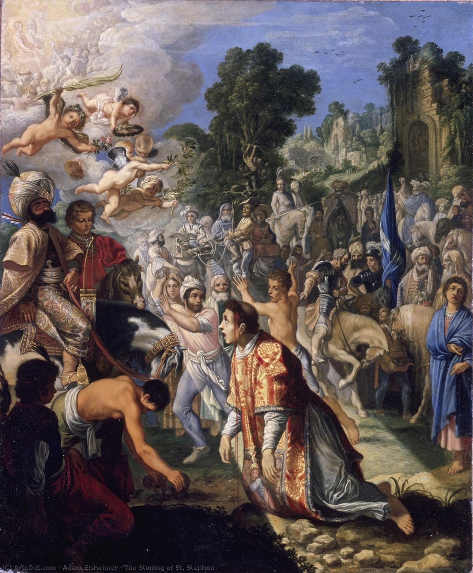 The Stoning Of St. Stephen — Adam Elsheimer