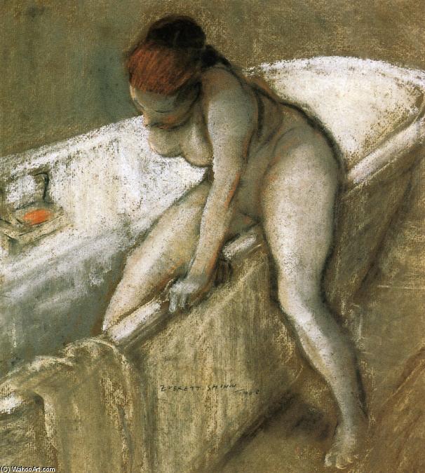 Girl In Bathtub — Everett Shinn