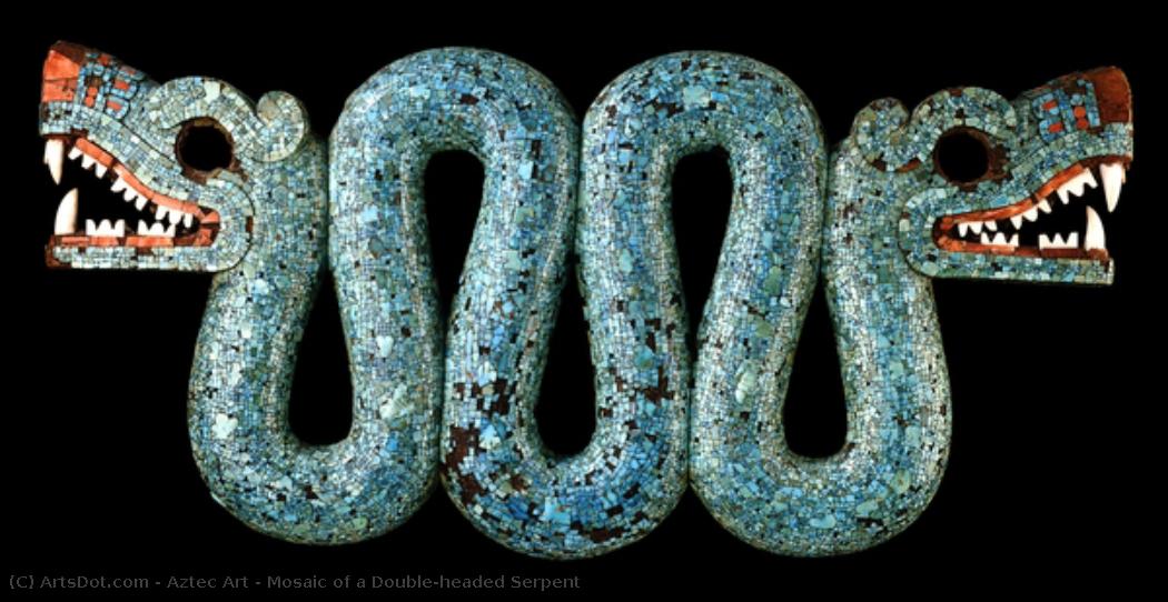 Mosaic Of A Double-headed Serpent — Aztec Empire