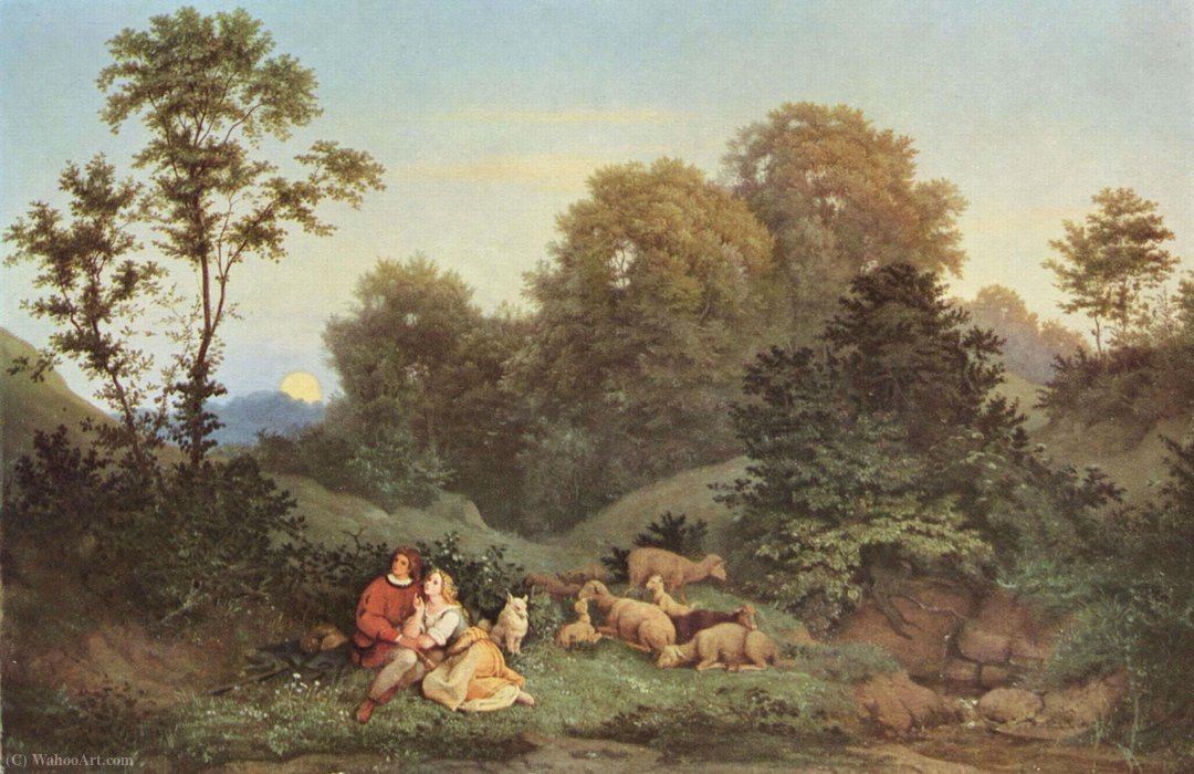Spring Evening — Adrian Ludwig Richter