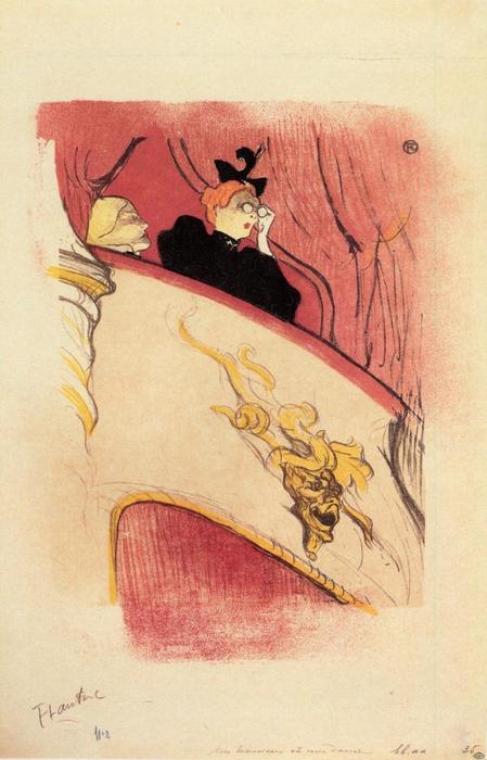 The Box With The Guilded Mask — Henri De Toulouse-lautrec