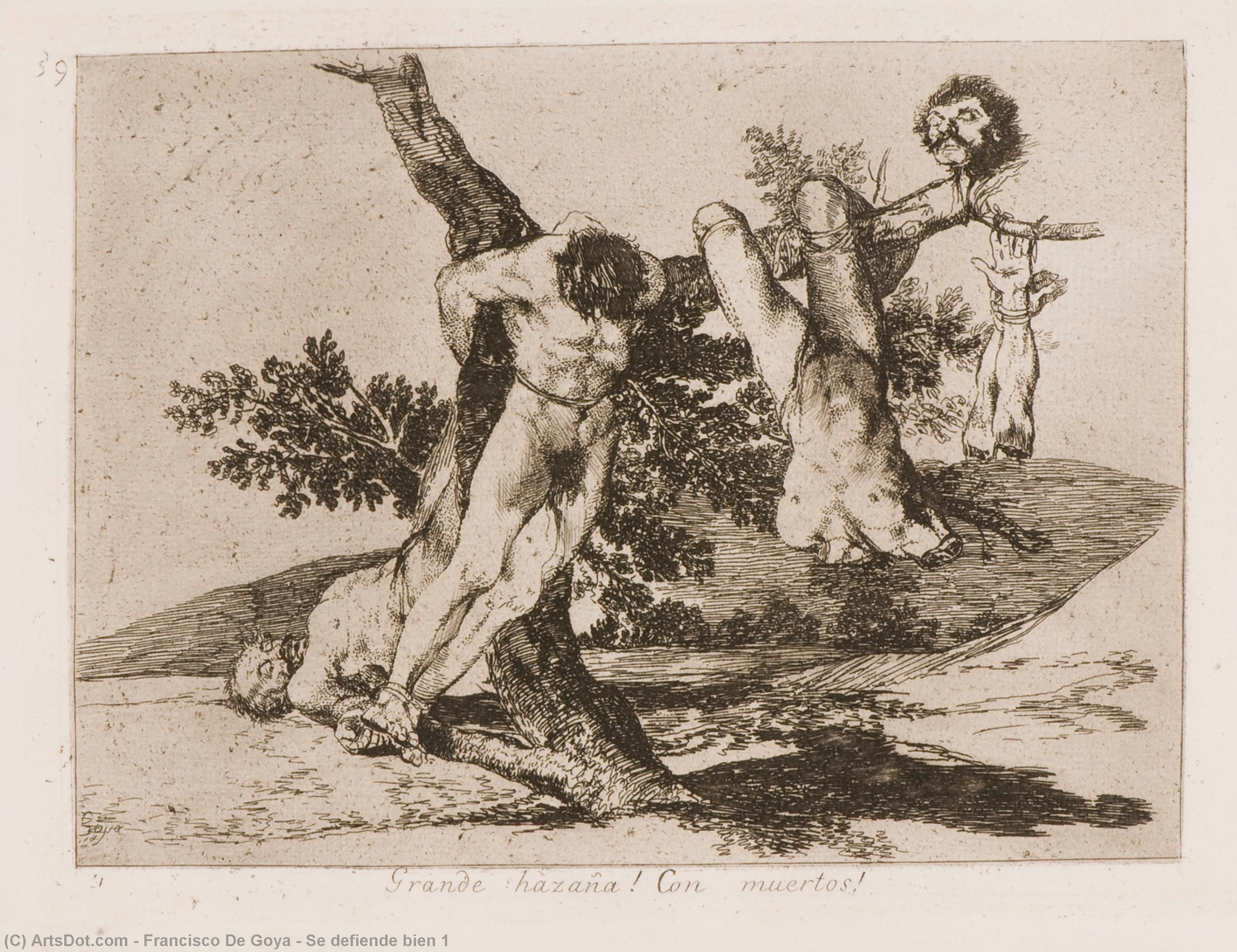 Se Defiende Bien 1 — Francisco José De Goya Y Lucientes