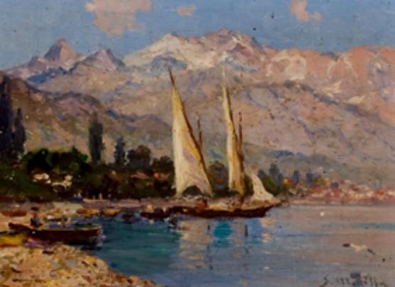 Marina Con Veleros — Segundo Matilla Marina