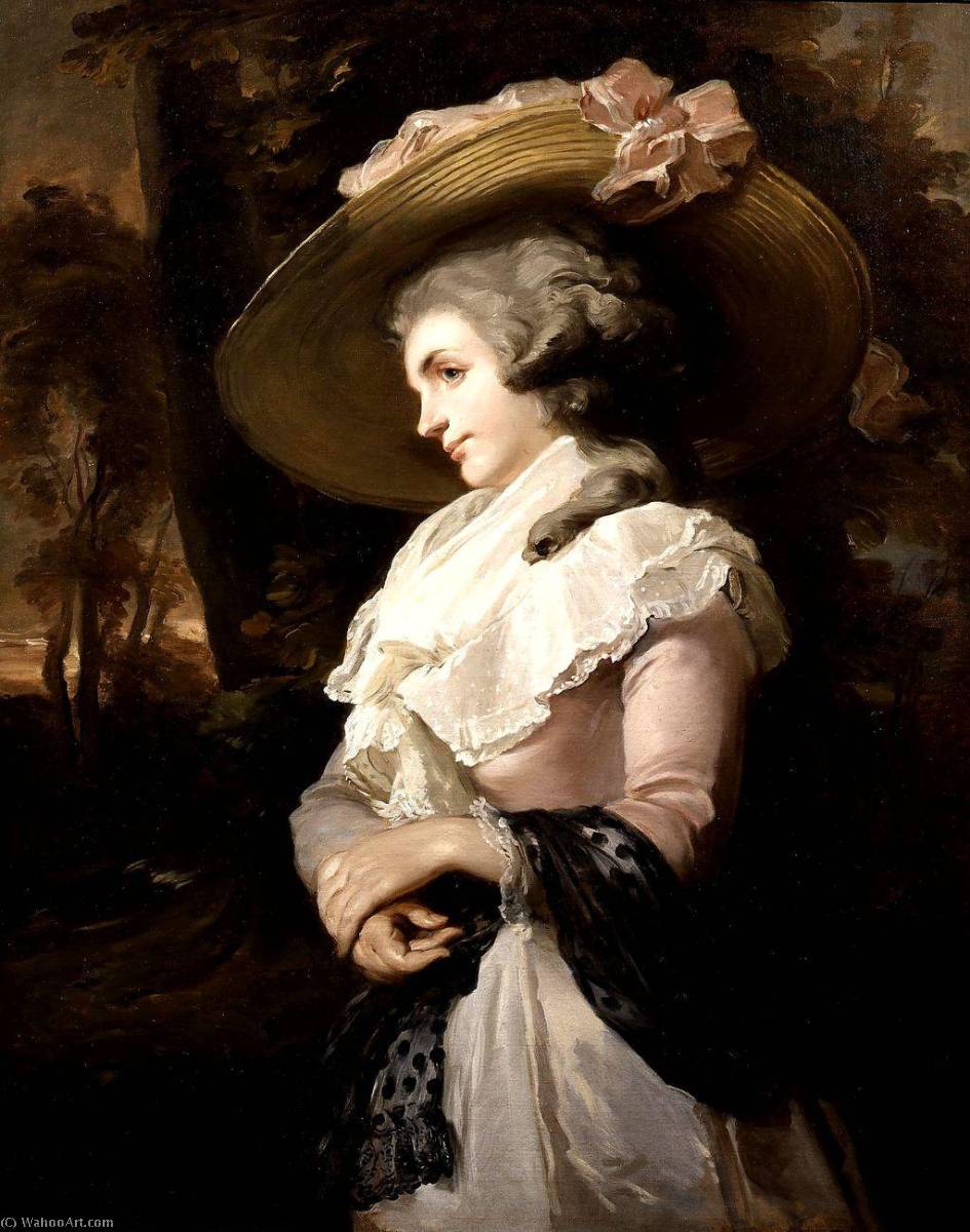 Lady In A Straw Hat — John Rubens Smith