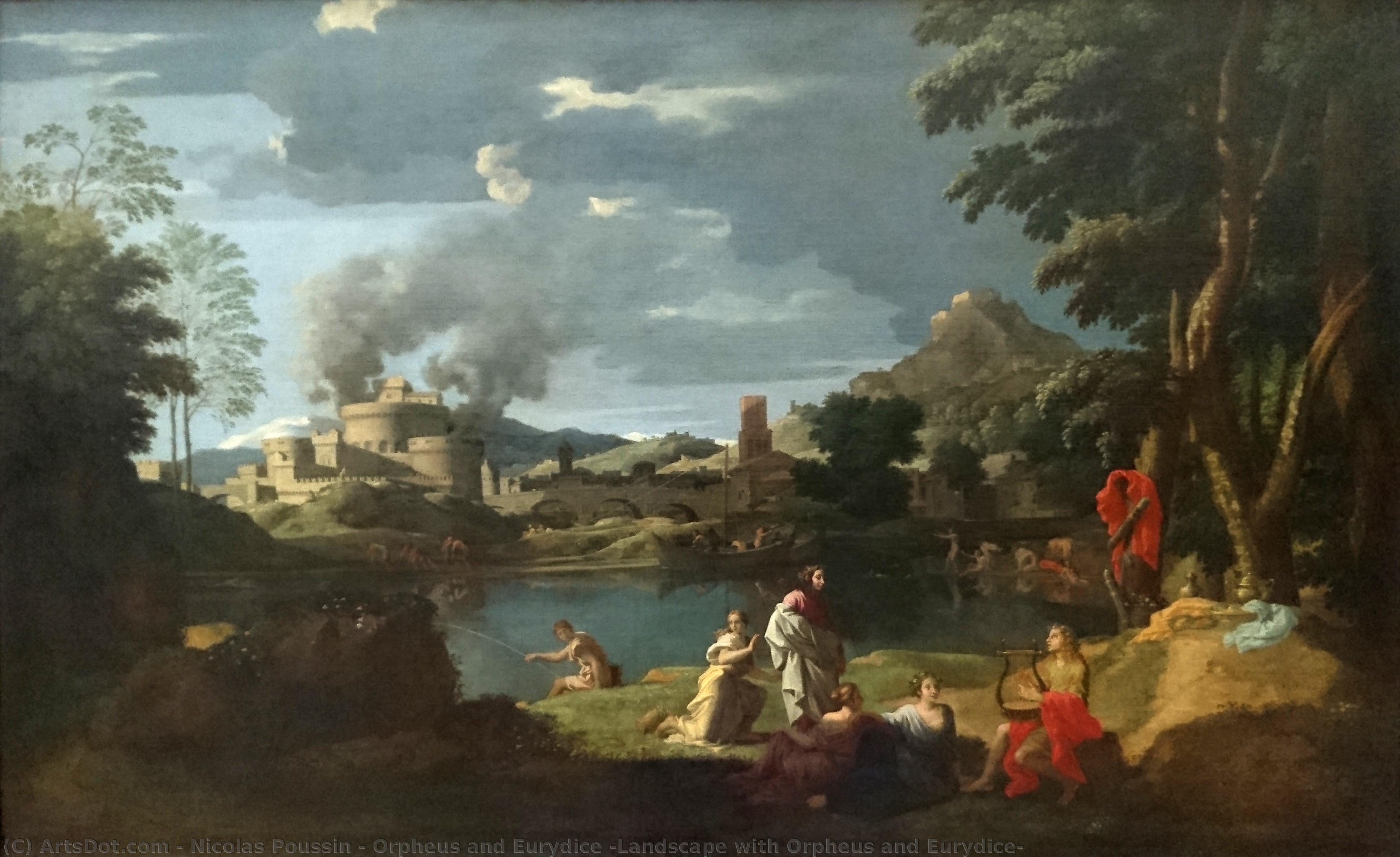Orpheus And Eurydice (landscape With Orpheus And Eurydice) — Nicolas Poussin