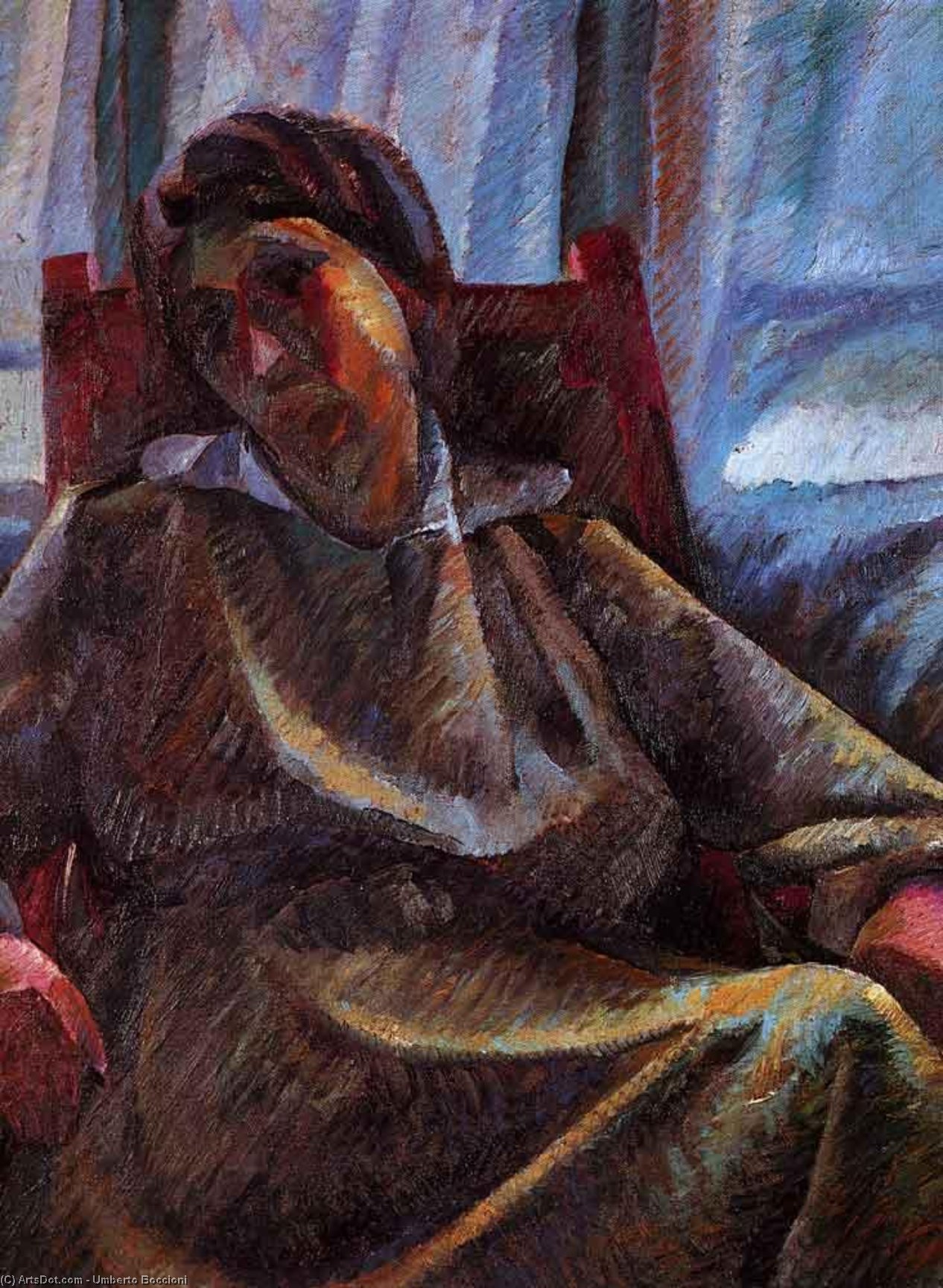 Plastic Synthesis - Seated Person — Umberto Boccioni