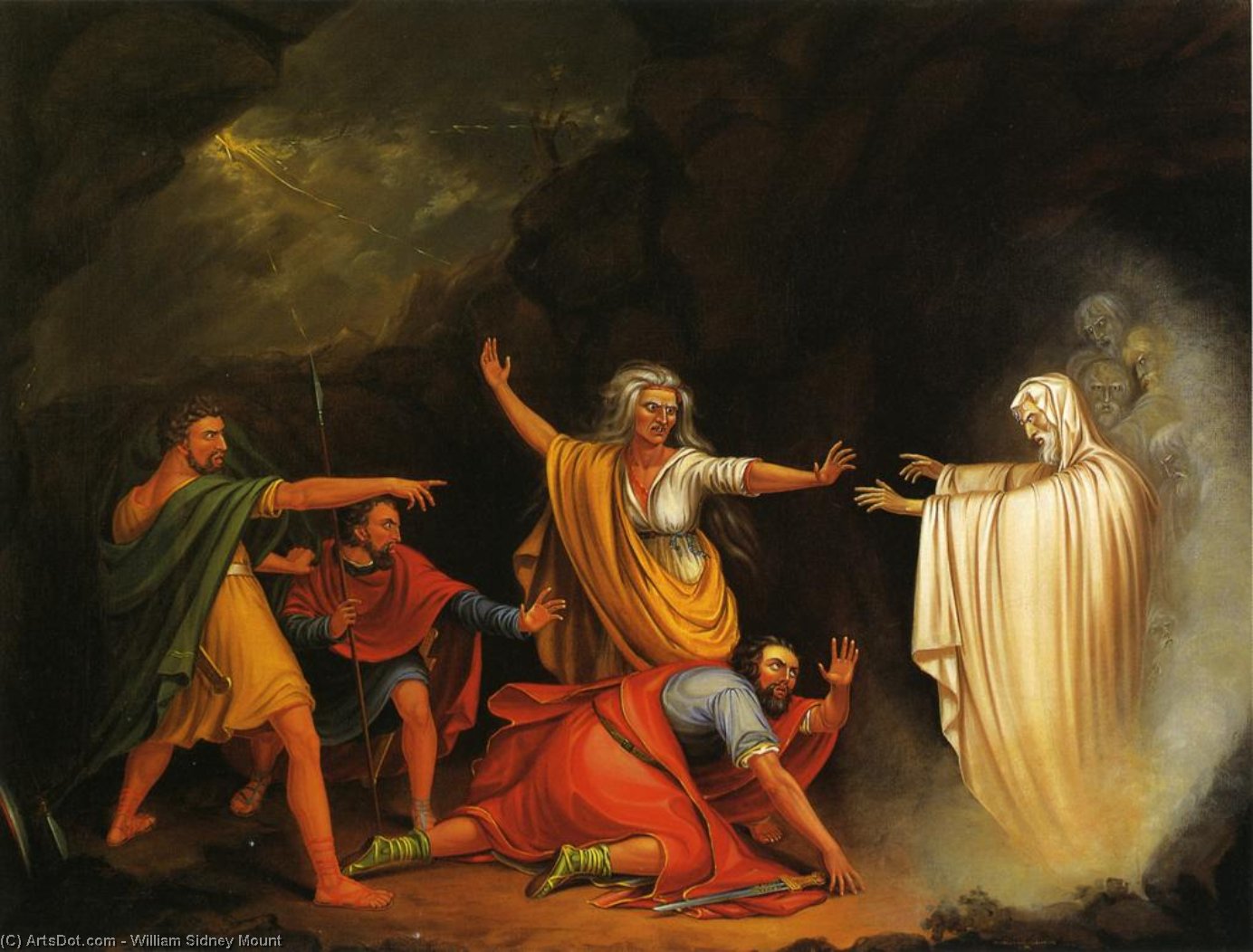 Saul And The Witch Of Endor — William Sidney Mount