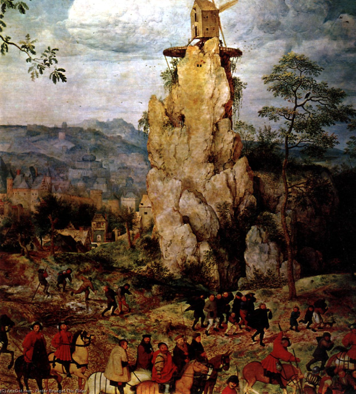 The Procession To Calvary [detail] — Pieter Bruegel The Elder
