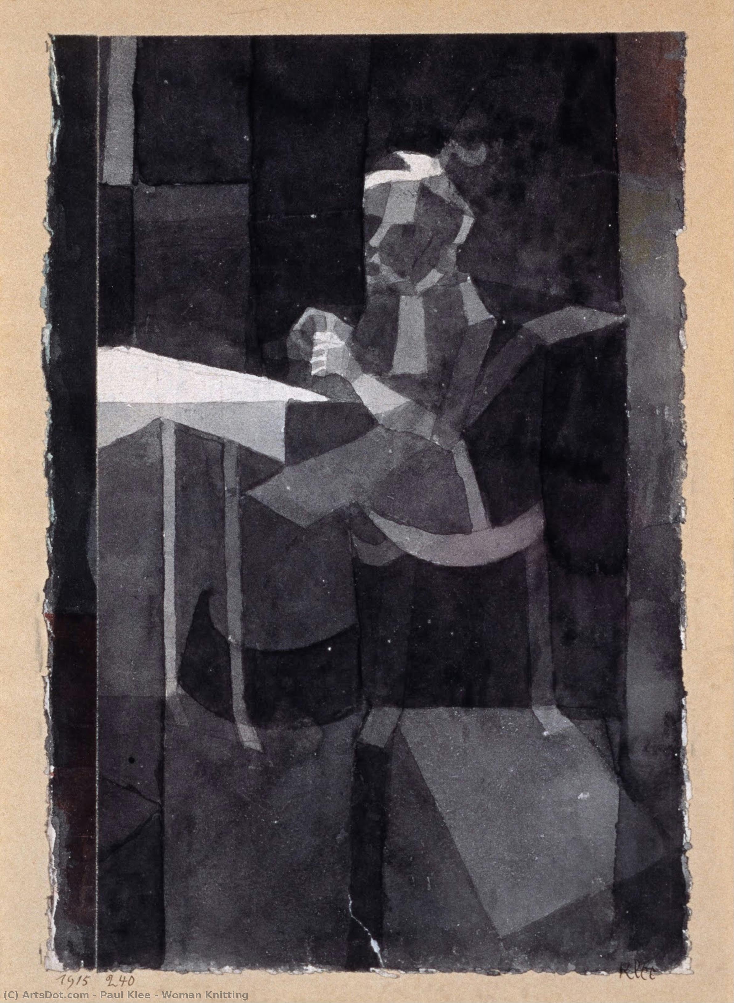 Woman Knitting — Paul Klee