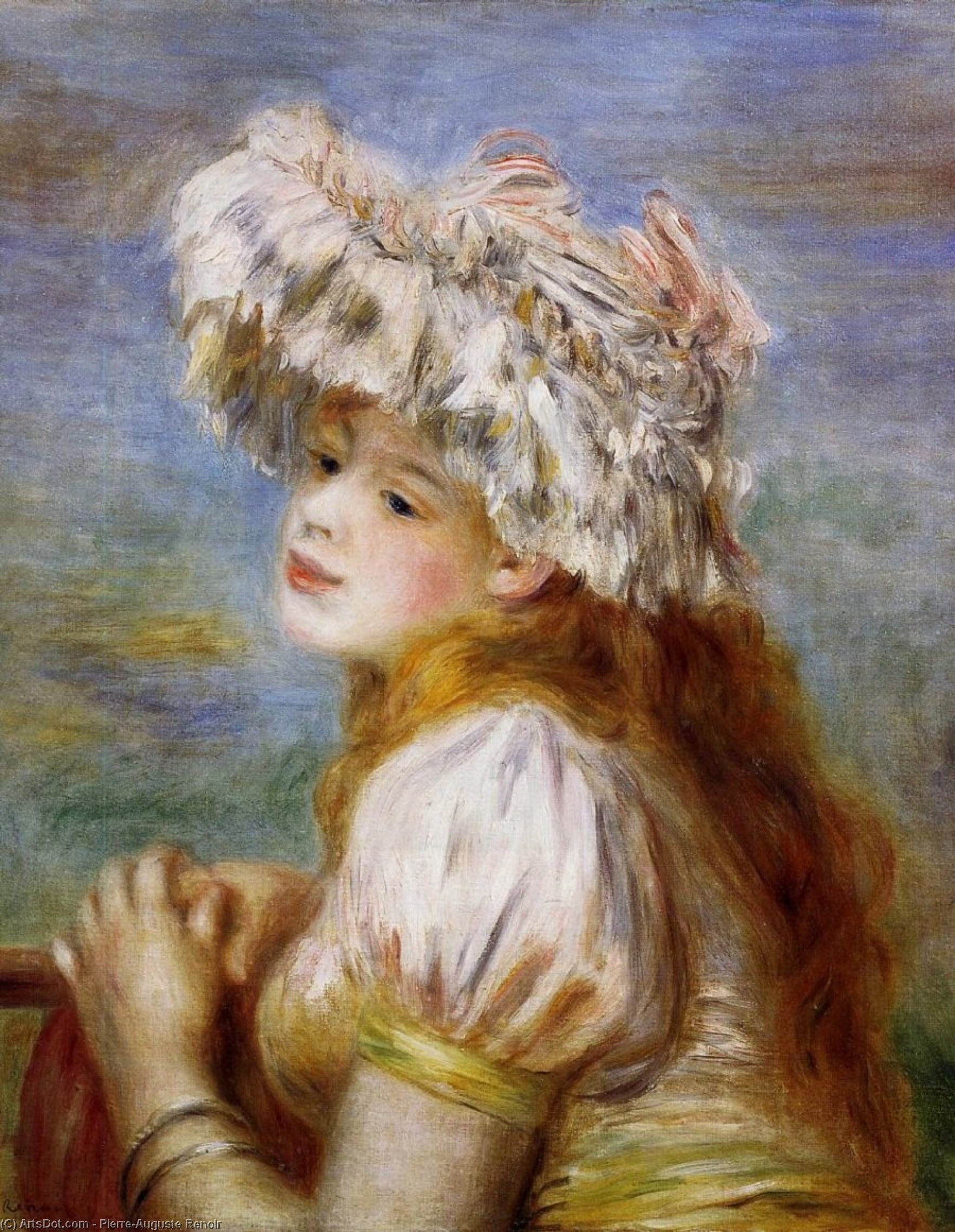 Girl In A Lace Hat — Pierre-auguste Renoir