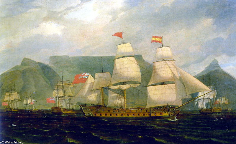 Hms Diadem At Capture Of Good Hope - — Thomas Whitcombe