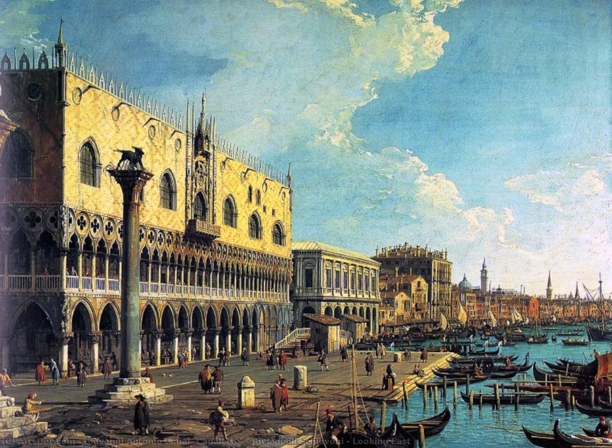 Riva Degli Schiavoni - Looking East — Canaletto