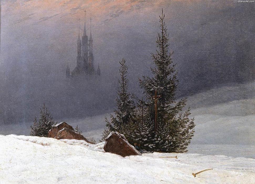 Winter Landscape With Church — Caspar David Friedrich