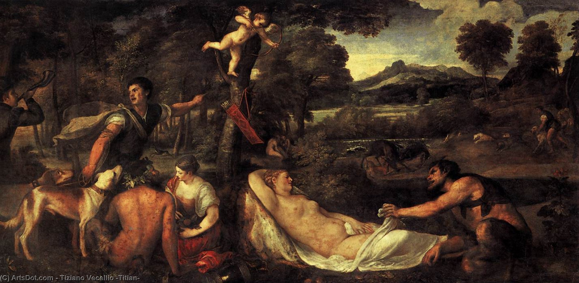 Jupiter And Antiope (pardo Venus) — Titian