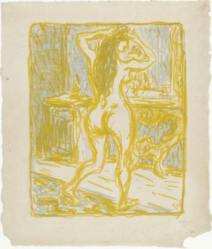 Girl Before A Mirror (mädchen Vor Spiegel) — Ernst Ludwig Kirchner