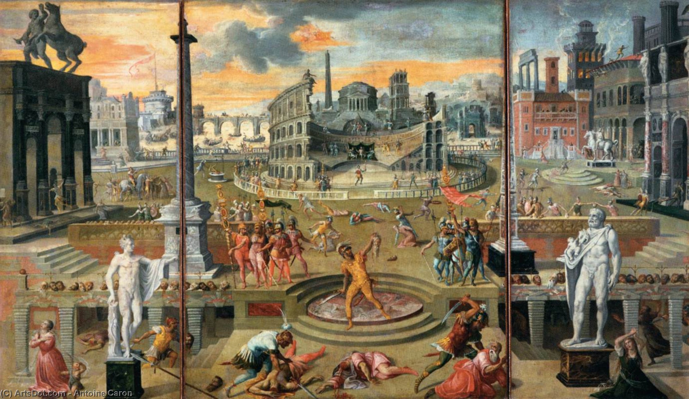 The Massacres Of The Triumvirate — Antoine Caron