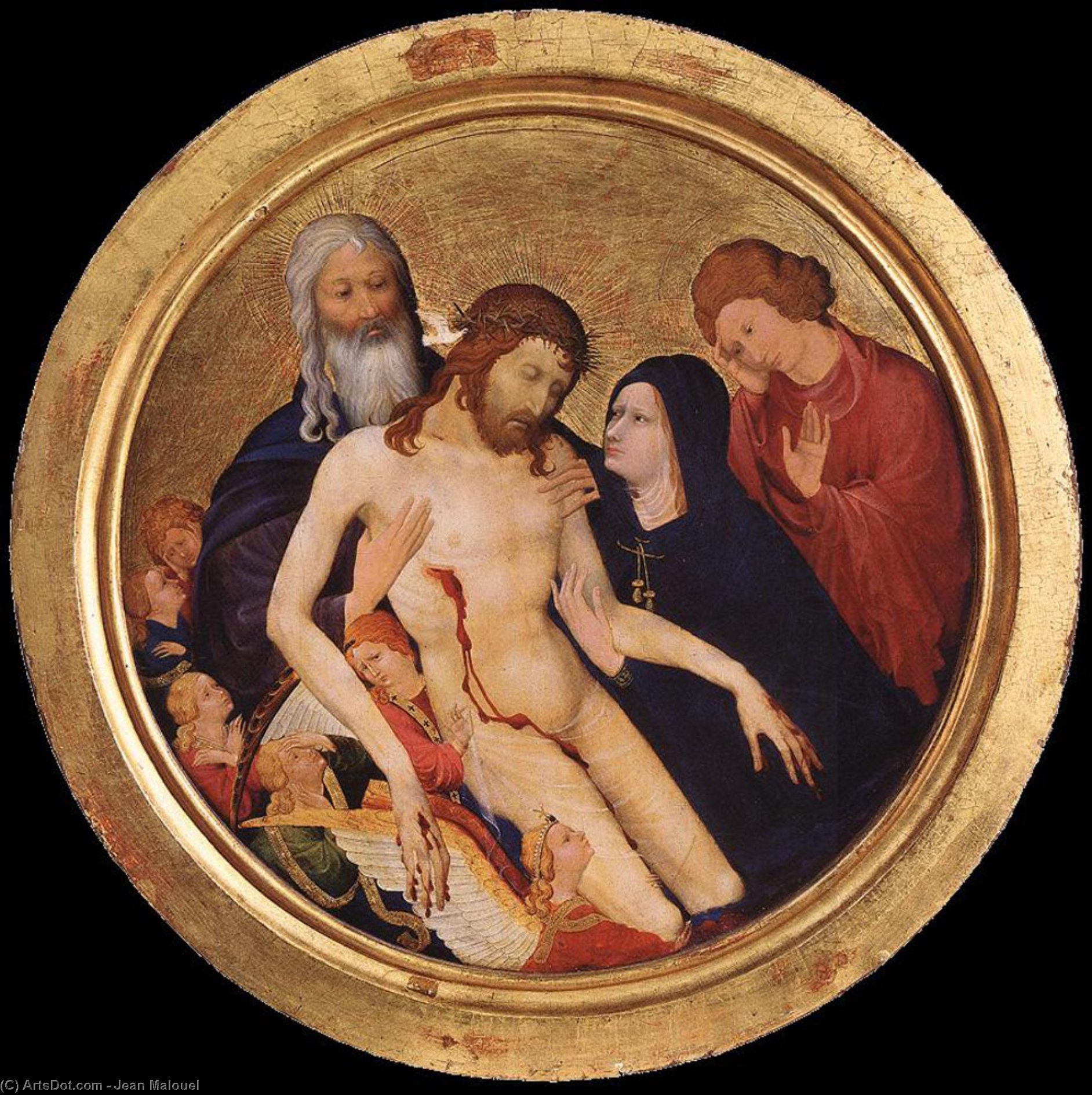 Large Round Pietà — Jean Malouel