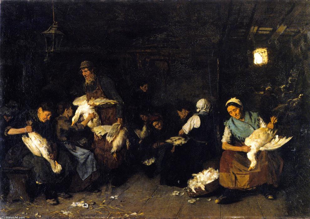 Woman Plucking Geese — Max Liebermann