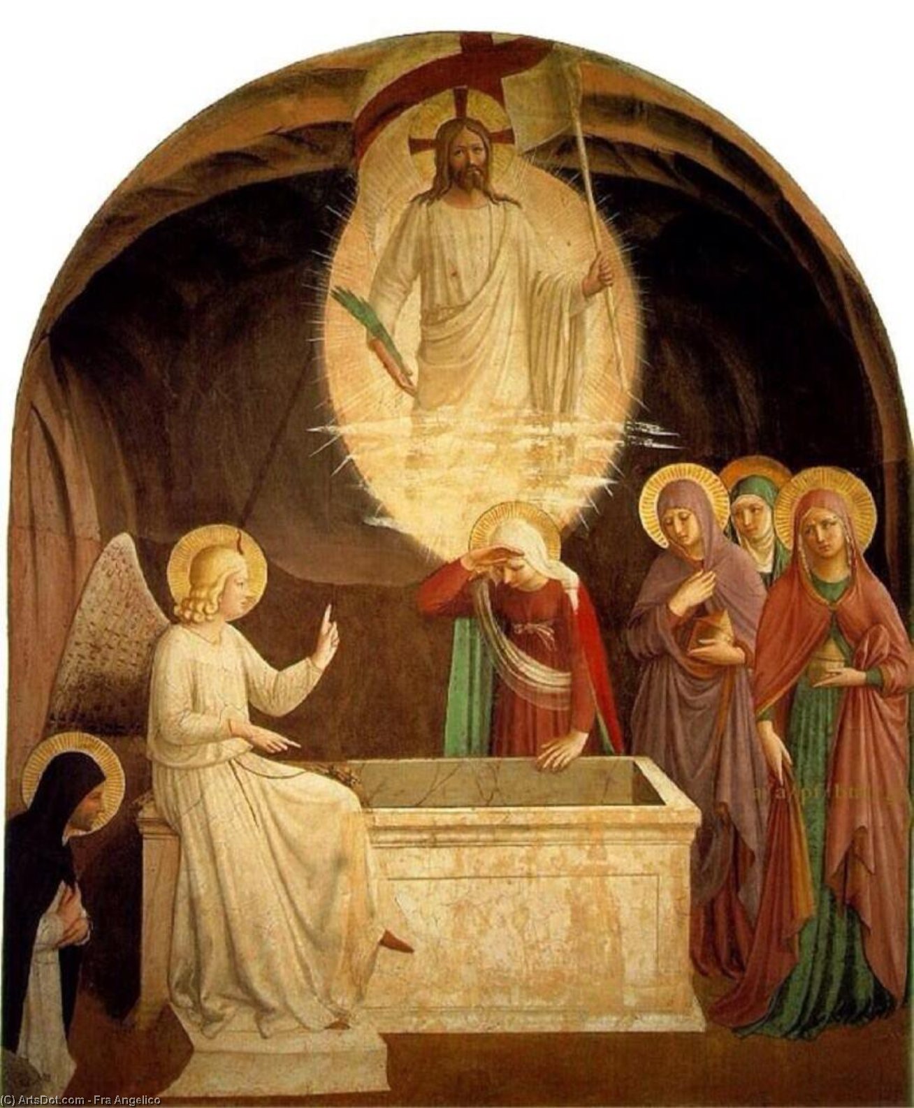 Christ Resurrected And The Maries — Fra Angelico