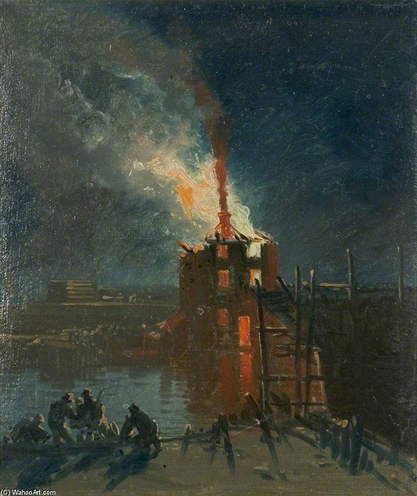 Bristol Riots - Warehouse From Wapping — James Baker Pyne