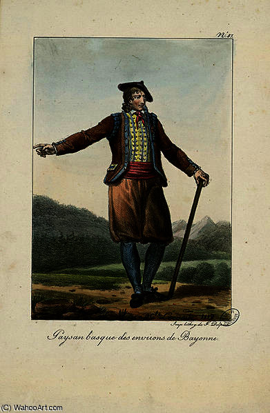 Basque Peasant Around Bayonne — Francois Seraphin Delpech