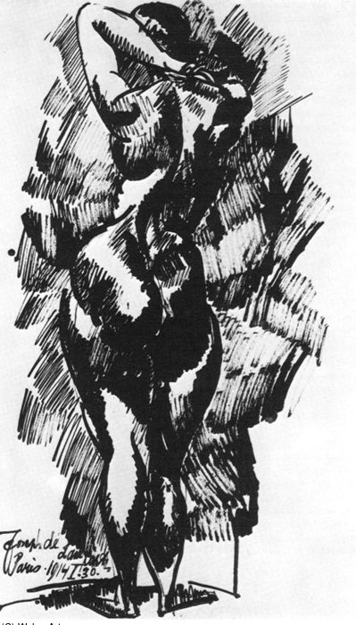Back Of A Nude — Jozsef Nemes Lamperth