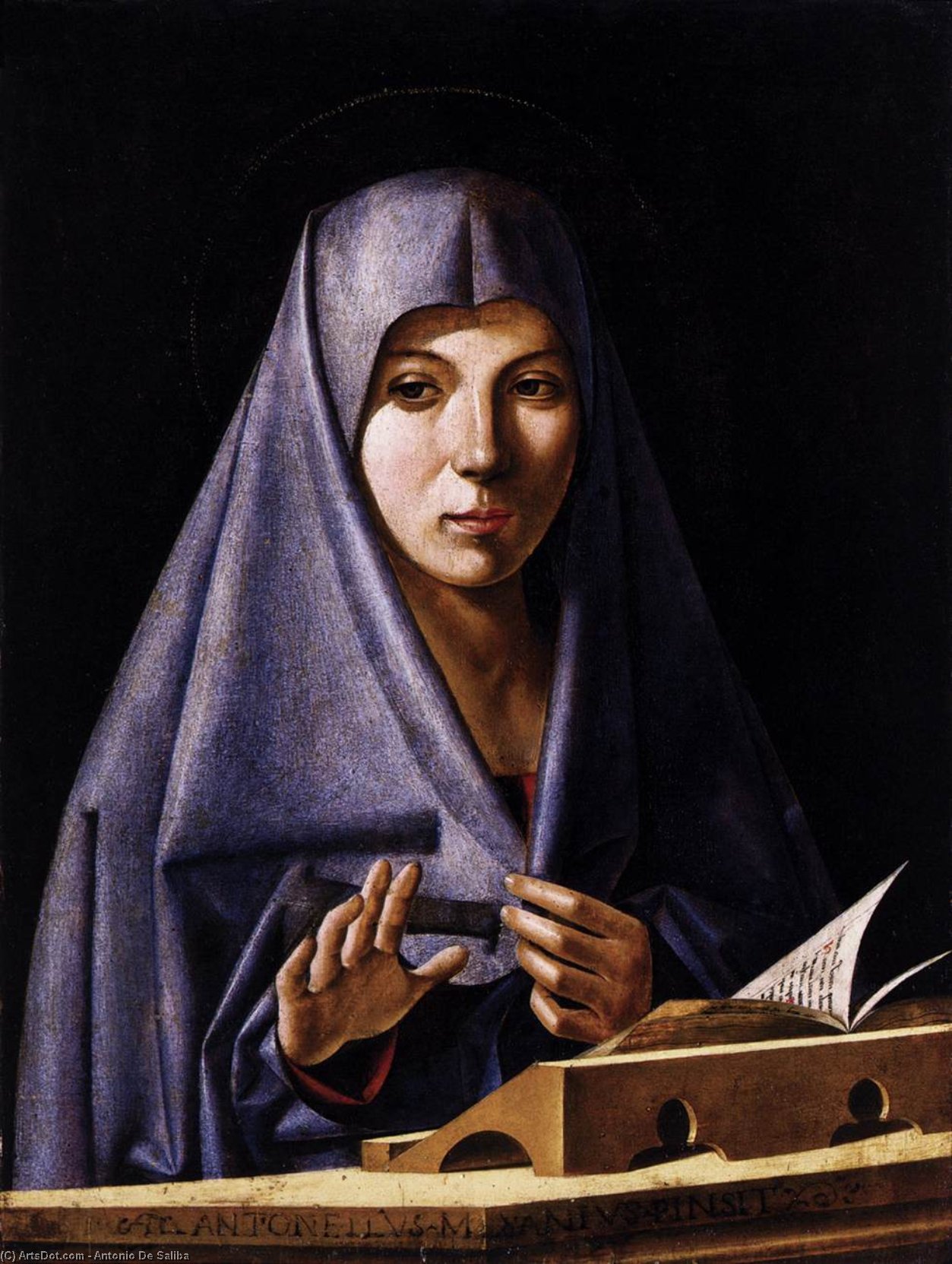Virgin Annunciate — Antonio De Saliba