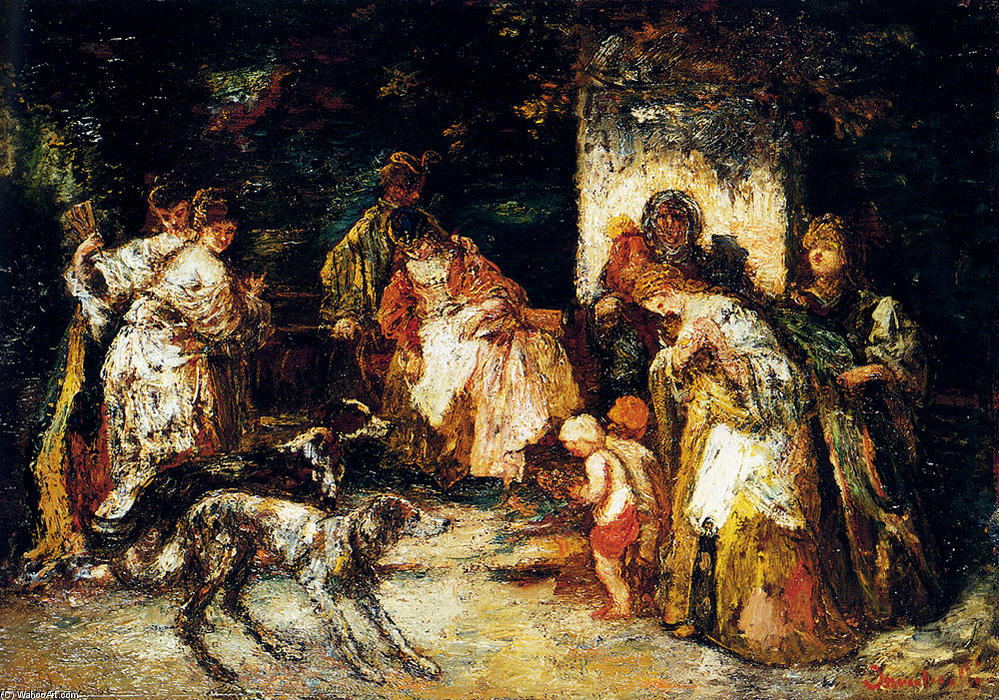 The Offering — Adolphe Joseph Thomas Monticelli