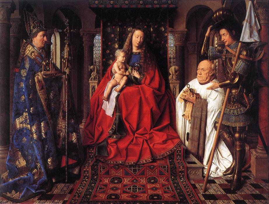The Madonna With Canon Van Der Paele — Jan Van Eyck