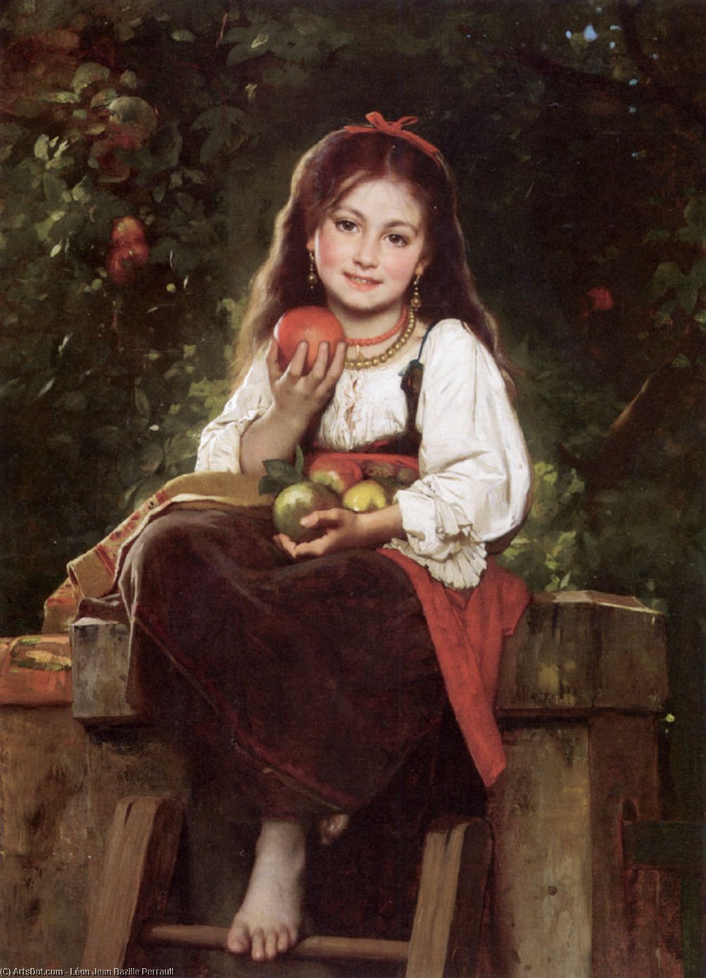 The Apple Picker — Léon Jean Bazille Perrault