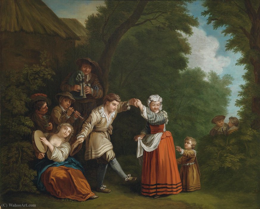 A Rural Dance (with Bagpipers) — Jean Baptiste Le Prince