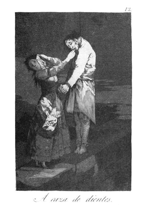 Out Hunting For Teeth — Francisco José De Goya Y Lucientes