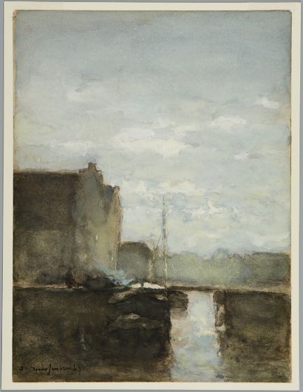 A Bridge Scene In Holland — Jan Weissenbruch