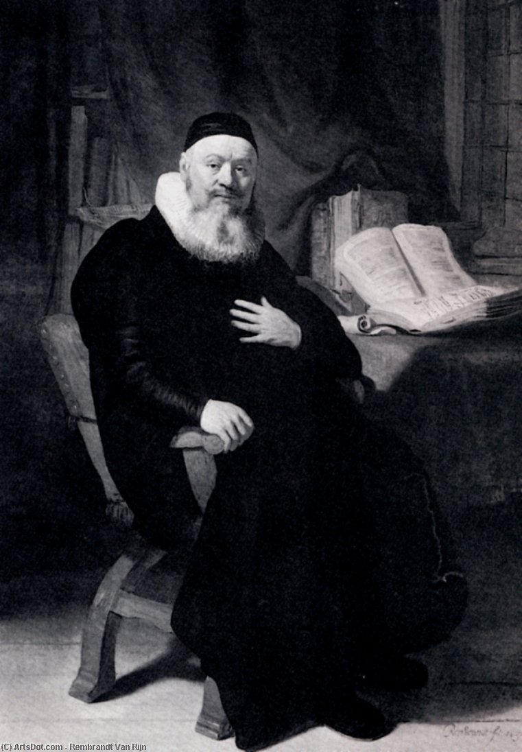 Portrait Of Johannes Elison — Rembrandt Van Rijn