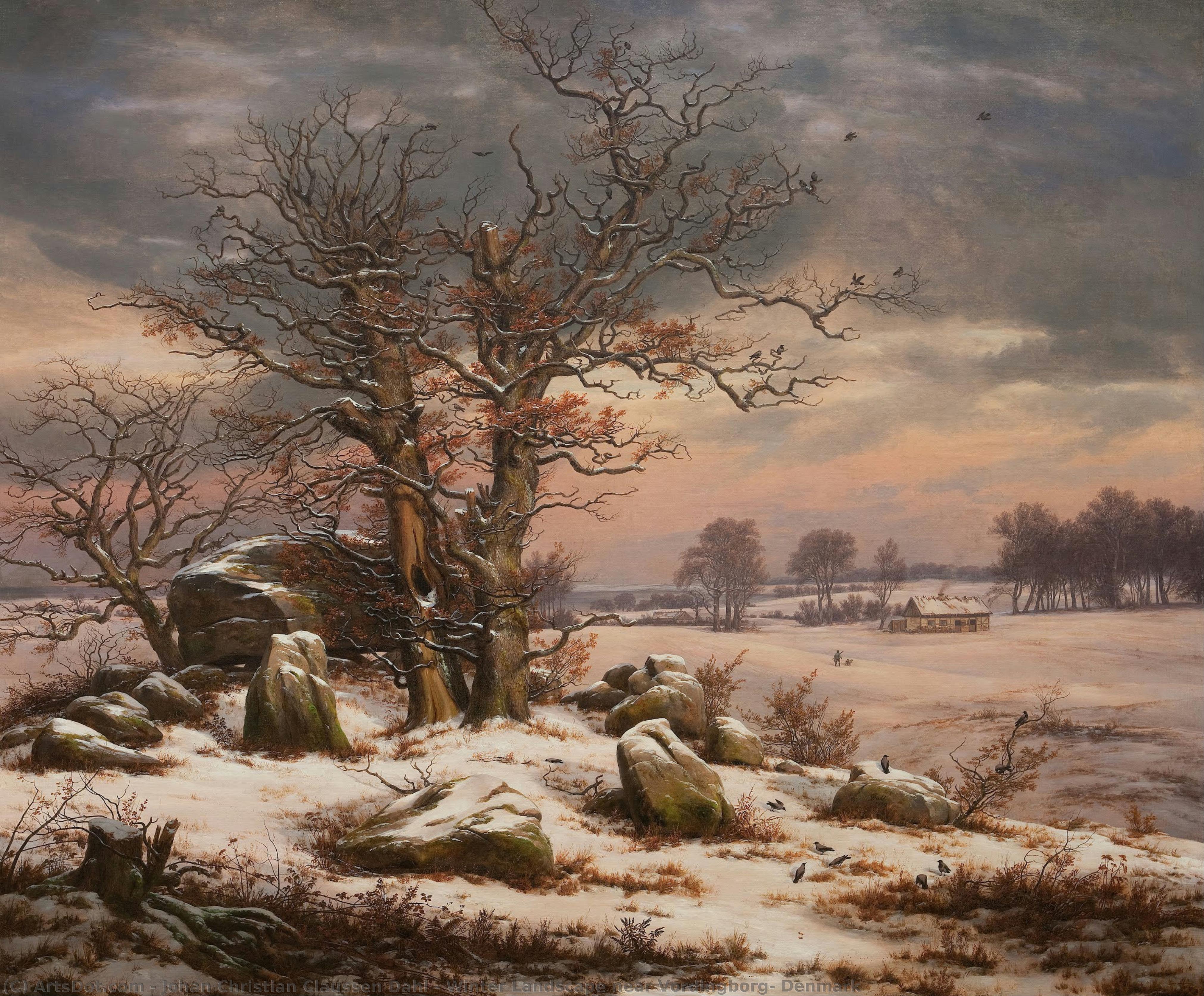 Winter Landscape Near Vordingborg, Denmark — Johan Christian Claussen Dahl