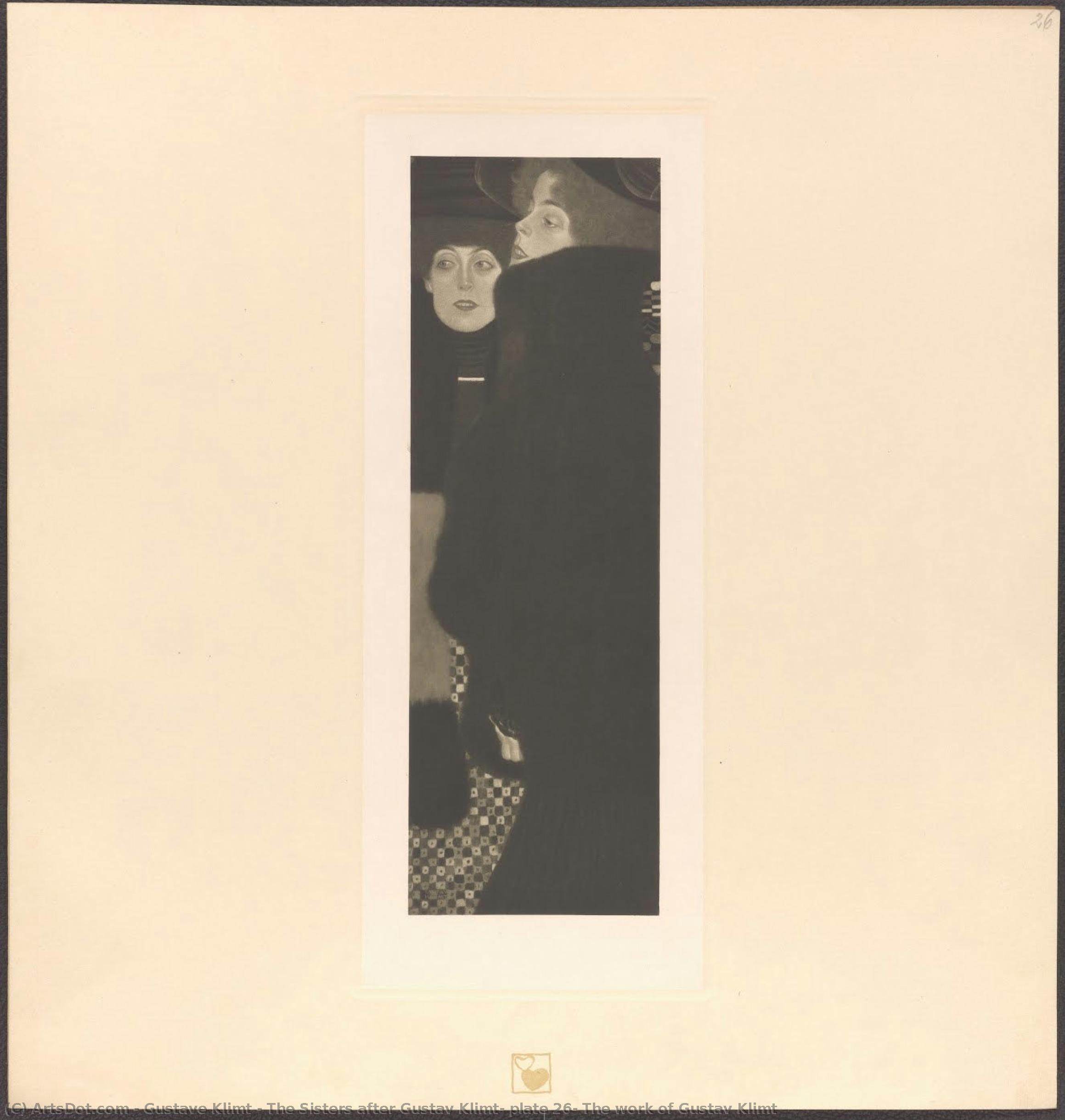 The Sisters After Gustav Klimt, Plate 26, The Work Of Gustav Klimt — Gustav Klimt