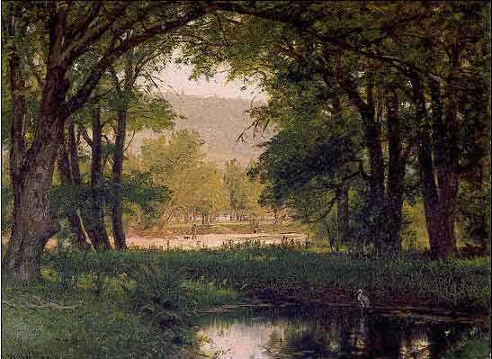 Pool And Heron — Thomas Worthington Whittredge