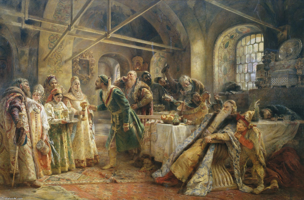Kissing Ceremony — Konstantin Yegorovich Makovsky