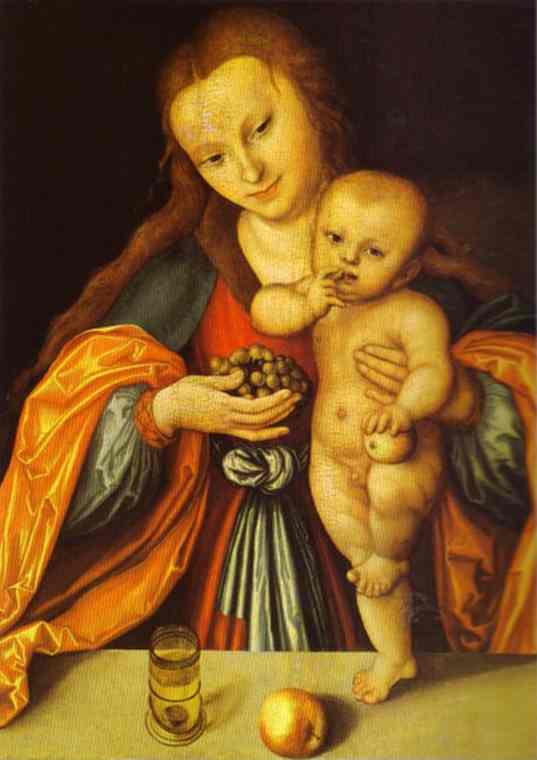 Madonna And Child 1 — Lucas Cranach The Elder