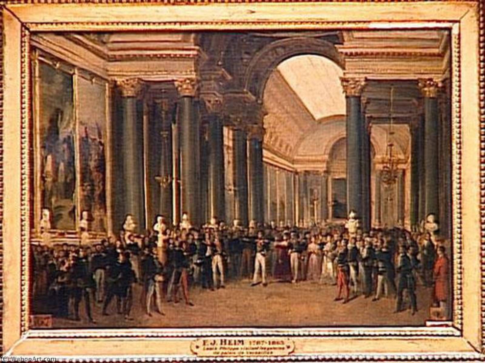 Louis Philippe Visitant La Galerie Des Batailles.1837 — François Joseph Heim