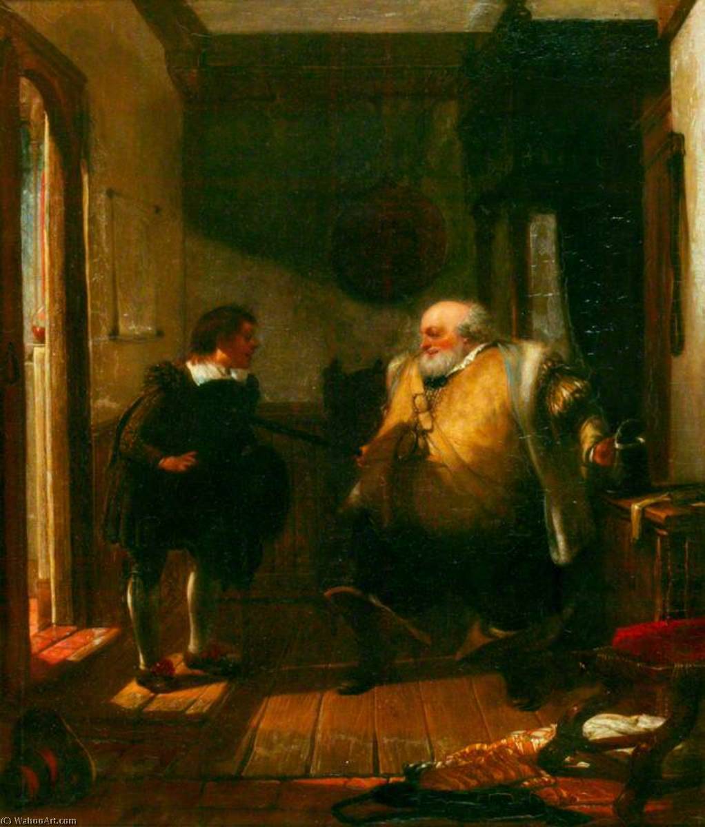 Falstaff And Simple (from 'the Merry Wives Of Windsor' By William Shakespeare) — Sir Augustus Wall Callcott