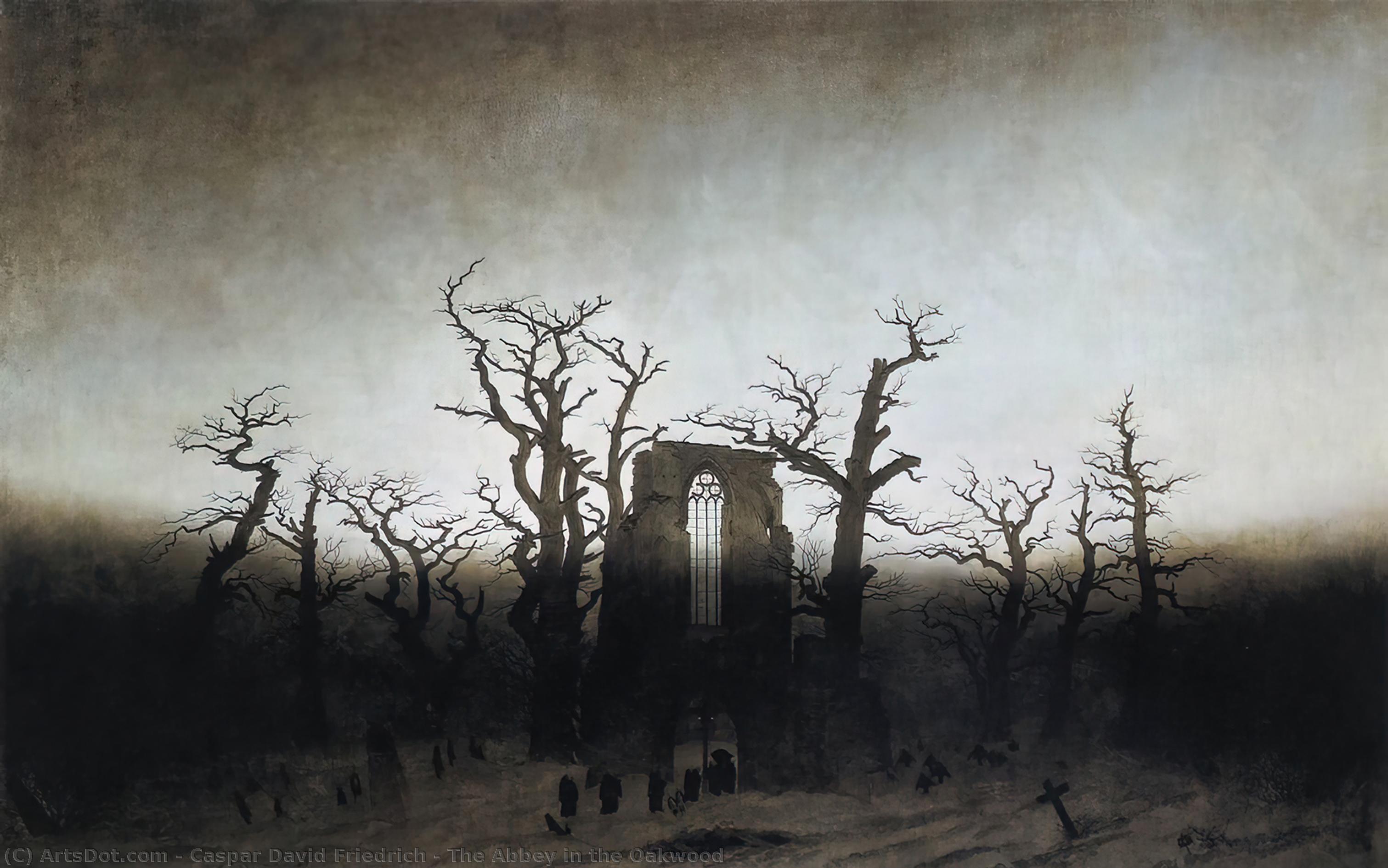 The Abbey In The Oakwood — Caspar David Friedrich