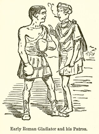 Early Roman Gladiator And His Patron — John Leech