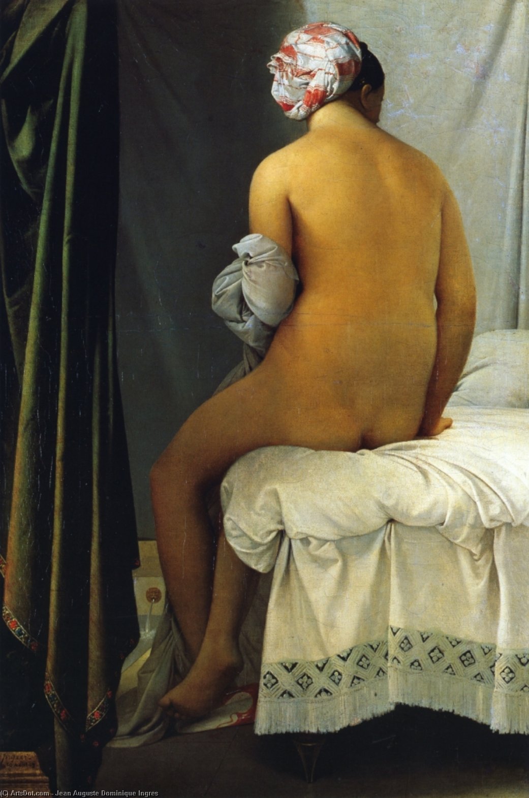 La Grande Baigneuse (also Known As La Baigneuse De Valpincon) — Jean-auguste-dominique Ingres