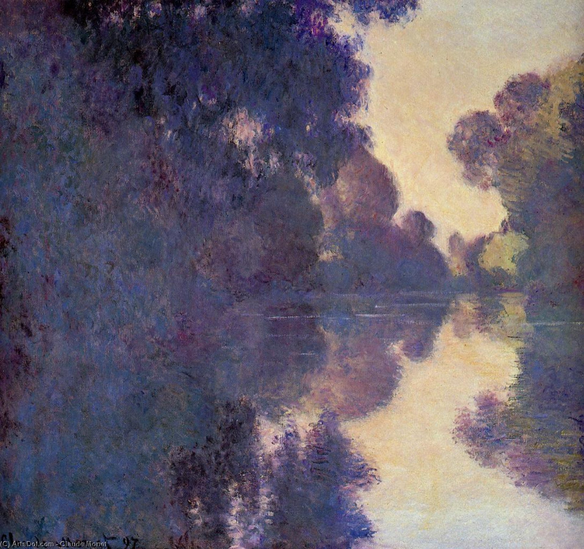 Morning On The Seine, Clear Weather — Claude Monet