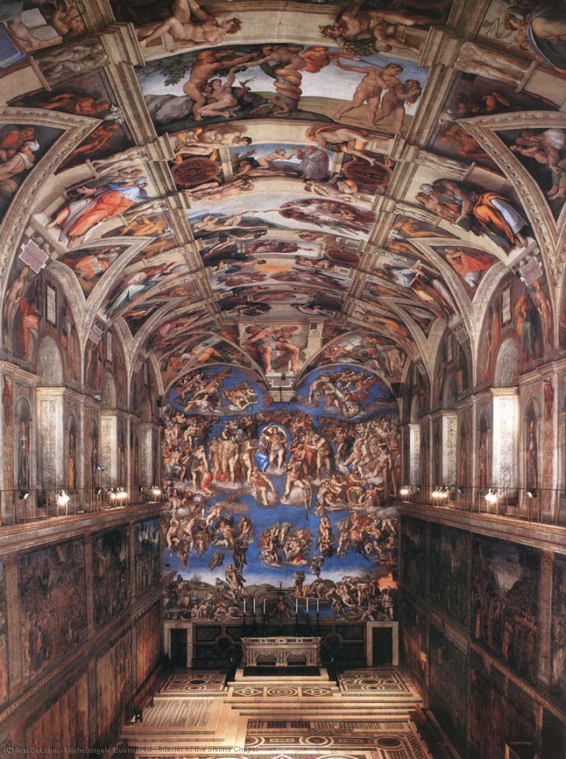 Interior Of The Sistine Chapel — Michelangelo Buonarroti