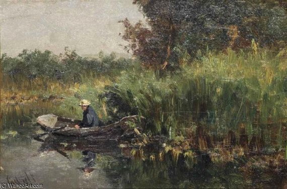 A Fisherman In A Rowing Boat — Paul Joseph Constantine Gabriel